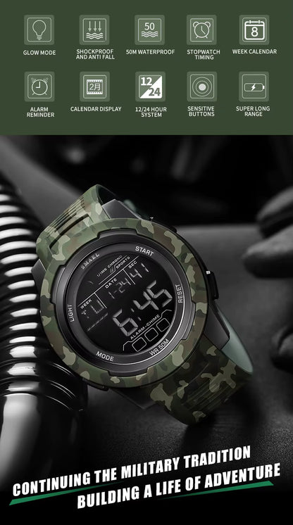 Camo Recon Military Watch