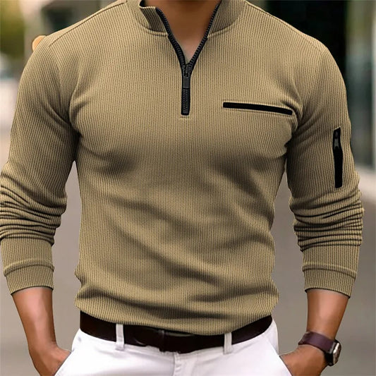 Men's Metroline Zip Polo